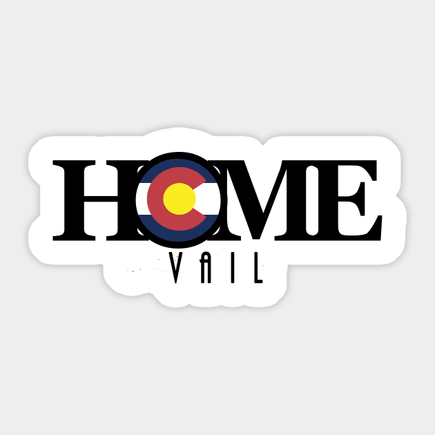 HOME Vail colorado Sticker by HomeBornLoveColorado